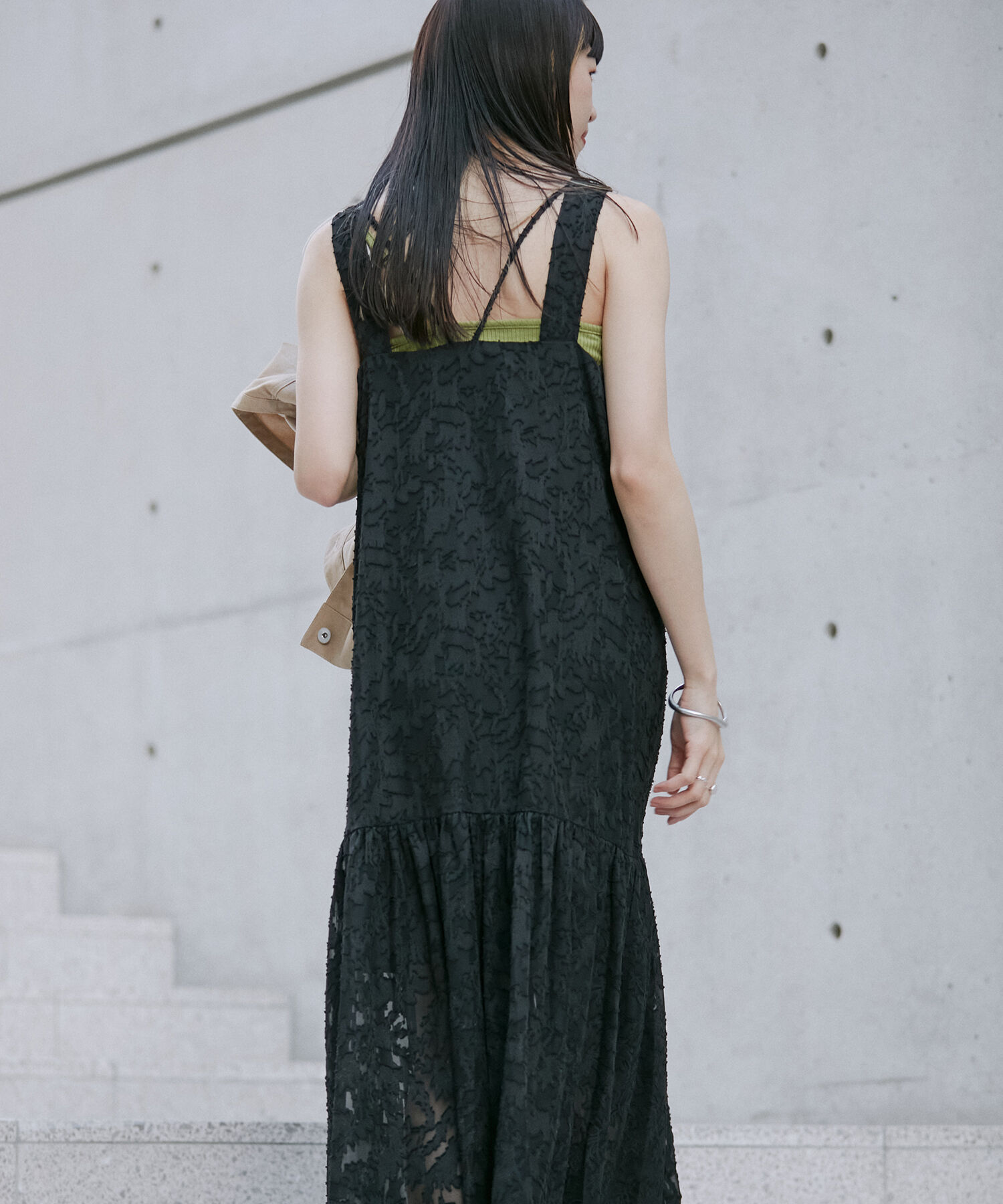 vis-a-vis「【WEB限定】シアージャガードノースリーブワンピース」|ワンピース|