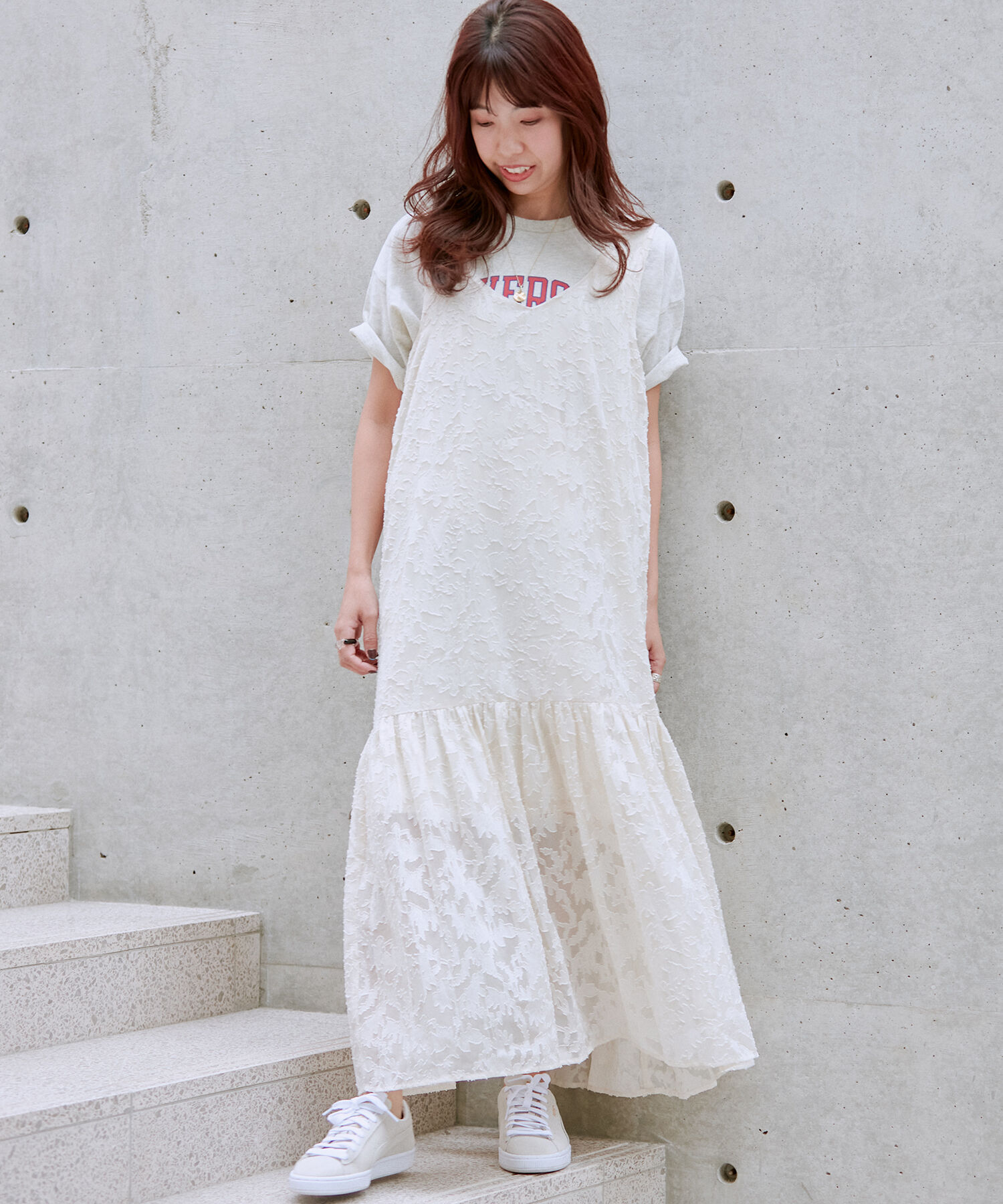 vis-a-vis「【WEB限定】シアージャガードノースリーブワンピース」|ワンピース|