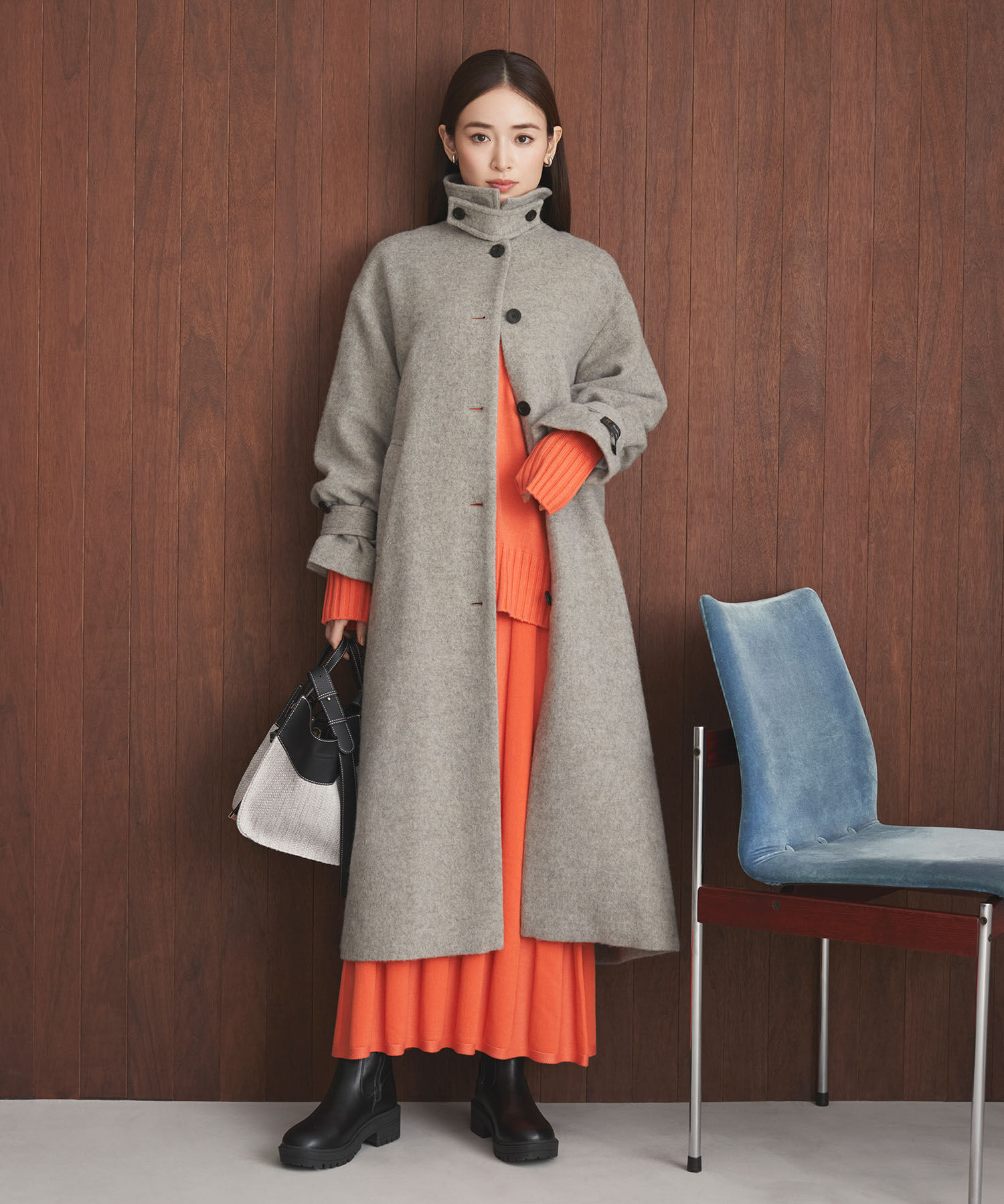 VIS「【セットアップ対応】【洗える】プリーツニットスカート」|スカート|