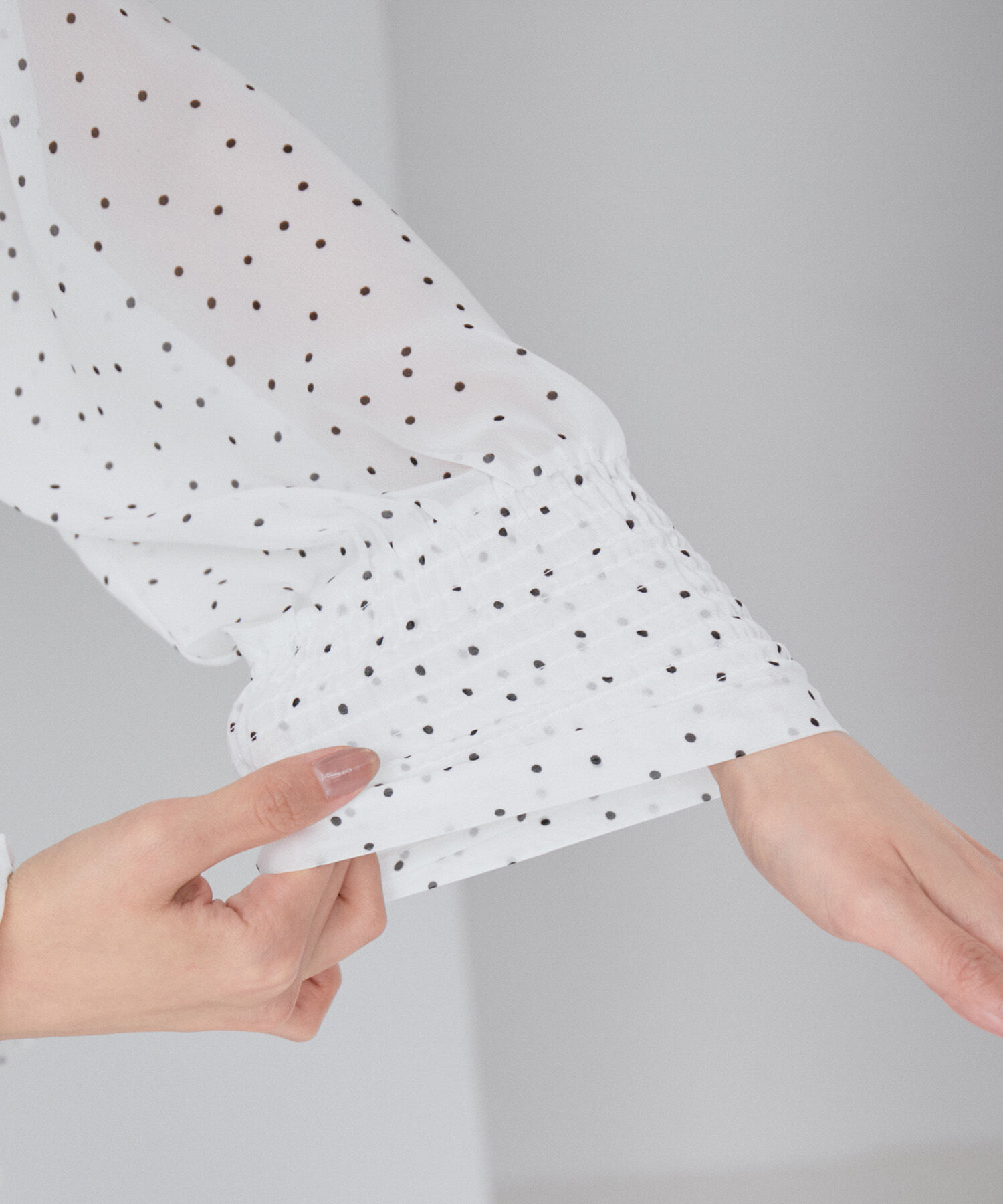 VIS「【洗える】シフォンプリーツブラウス」|シャツ・ブラウス|