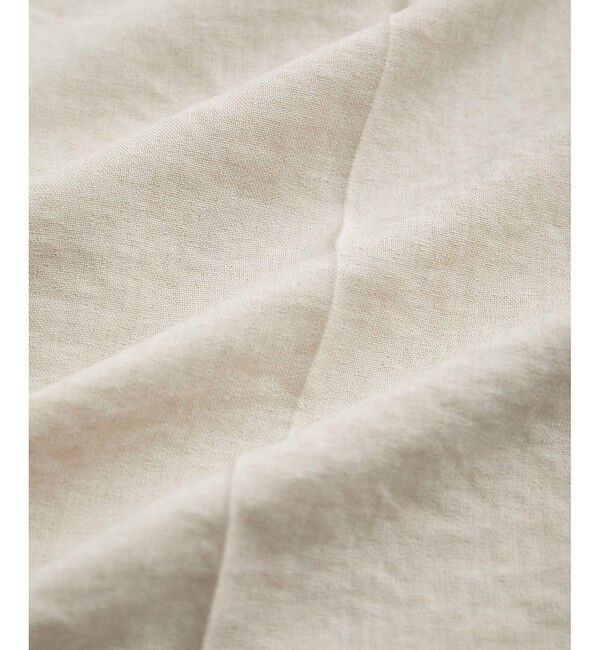 VIS「【美easy】リネンライクワンタックワイドスラックスパンツ【接触冷感/洗える】」|スラックス|