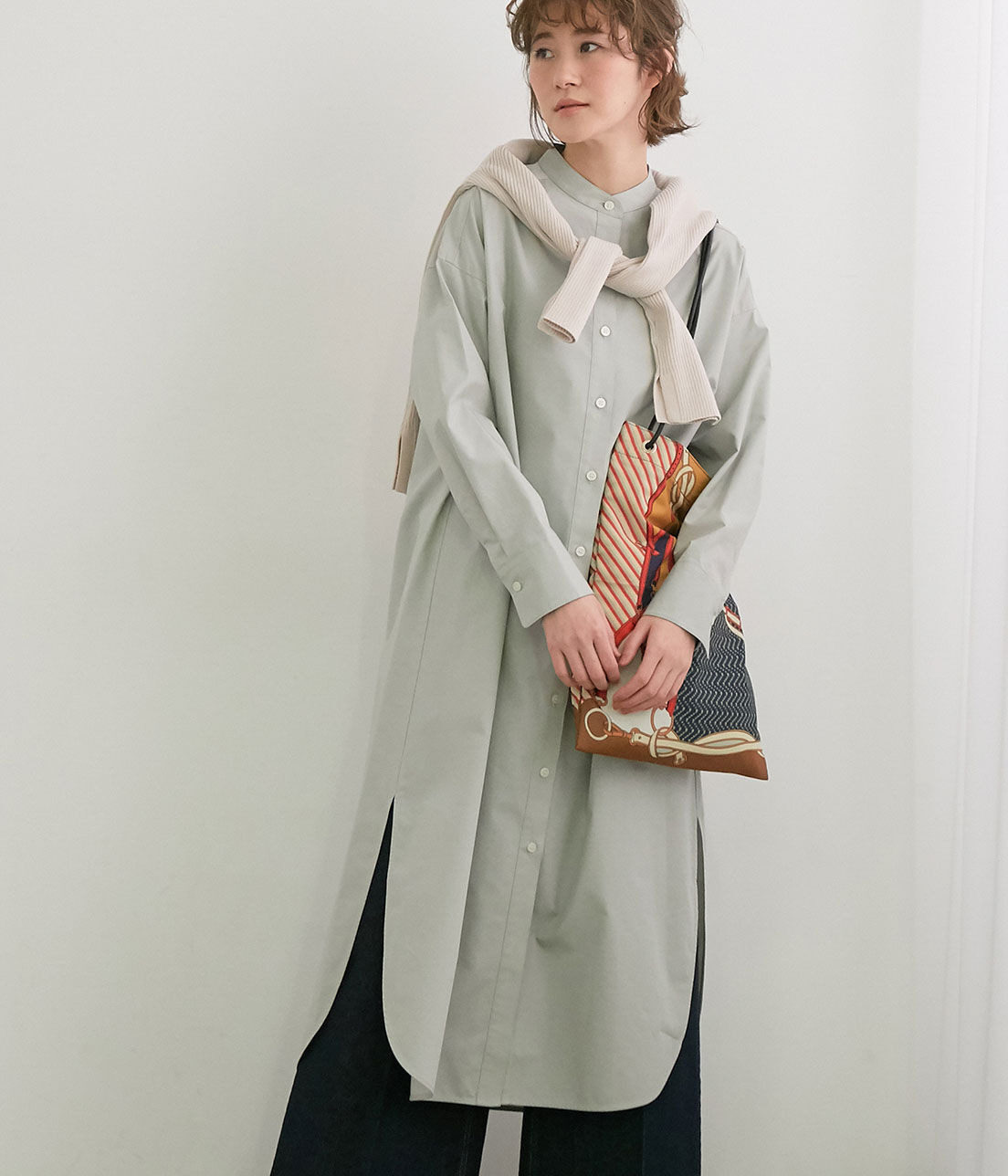 Rope&rsquo;Picnic「【TRUE COTTON】シャツワンピース」|その他|カーキ系(38)