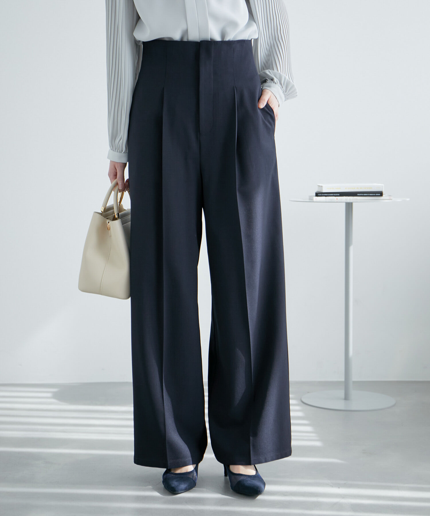 Rope&rsquo;Picnic「ハイウエストセンタープレスパンツ/UVカット・セットアップ対応・リンクコーデ」|その他|