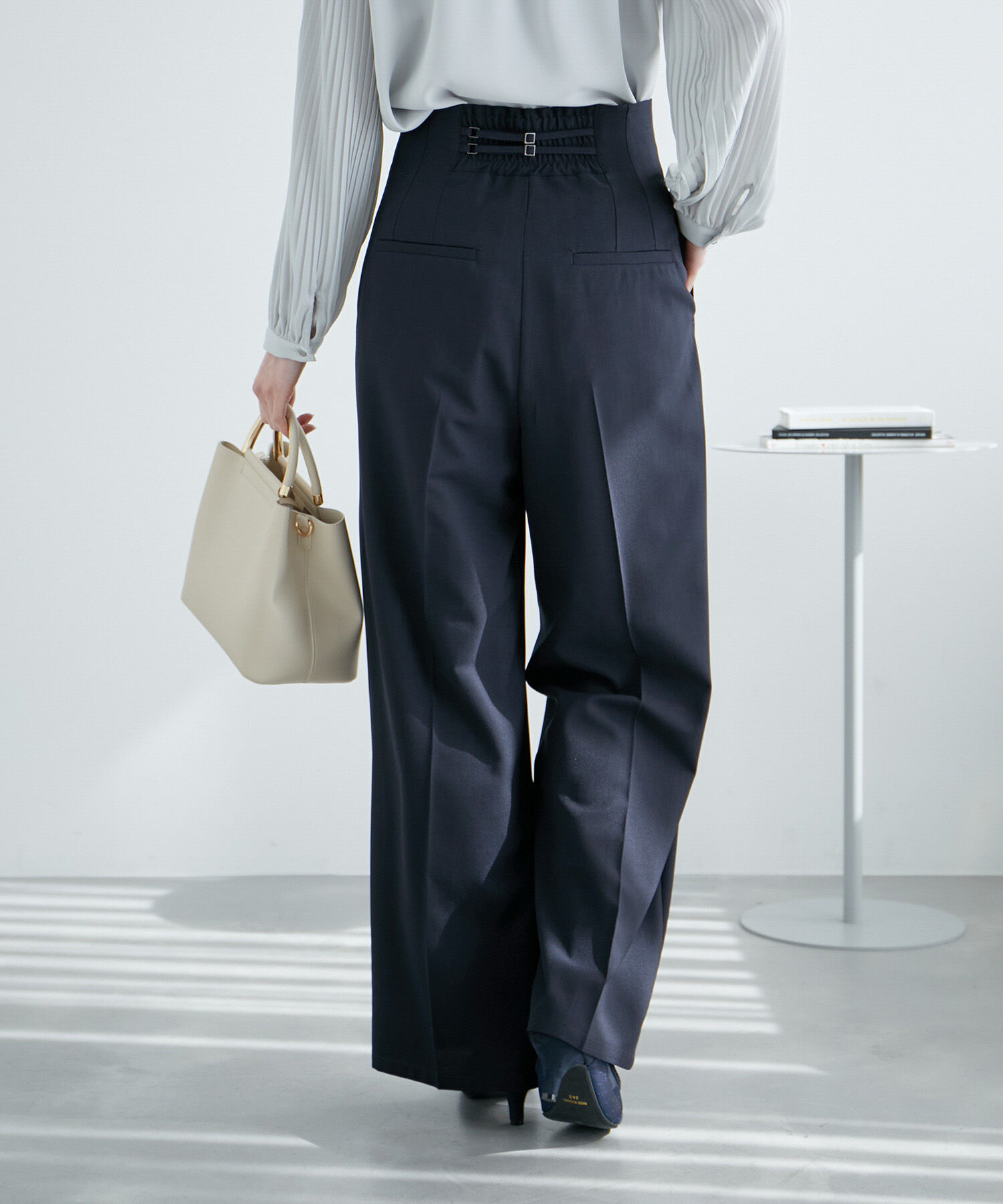 Rope&rsquo;Picnic「ハイウエストセンタープレスパンツ/UVカット・セットアップ対応・リンクコーデ」|その他|