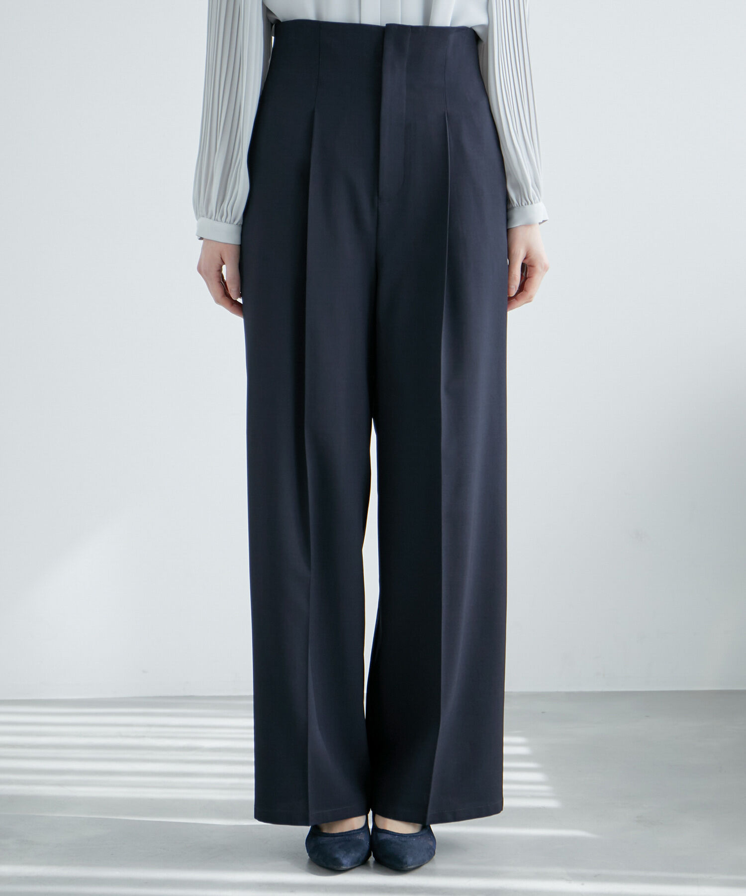 Rope&rsquo;Picnic「ハイウエストセンタープレスパンツ/UVカット・セットアップ対応・リンクコーデ」|その他|