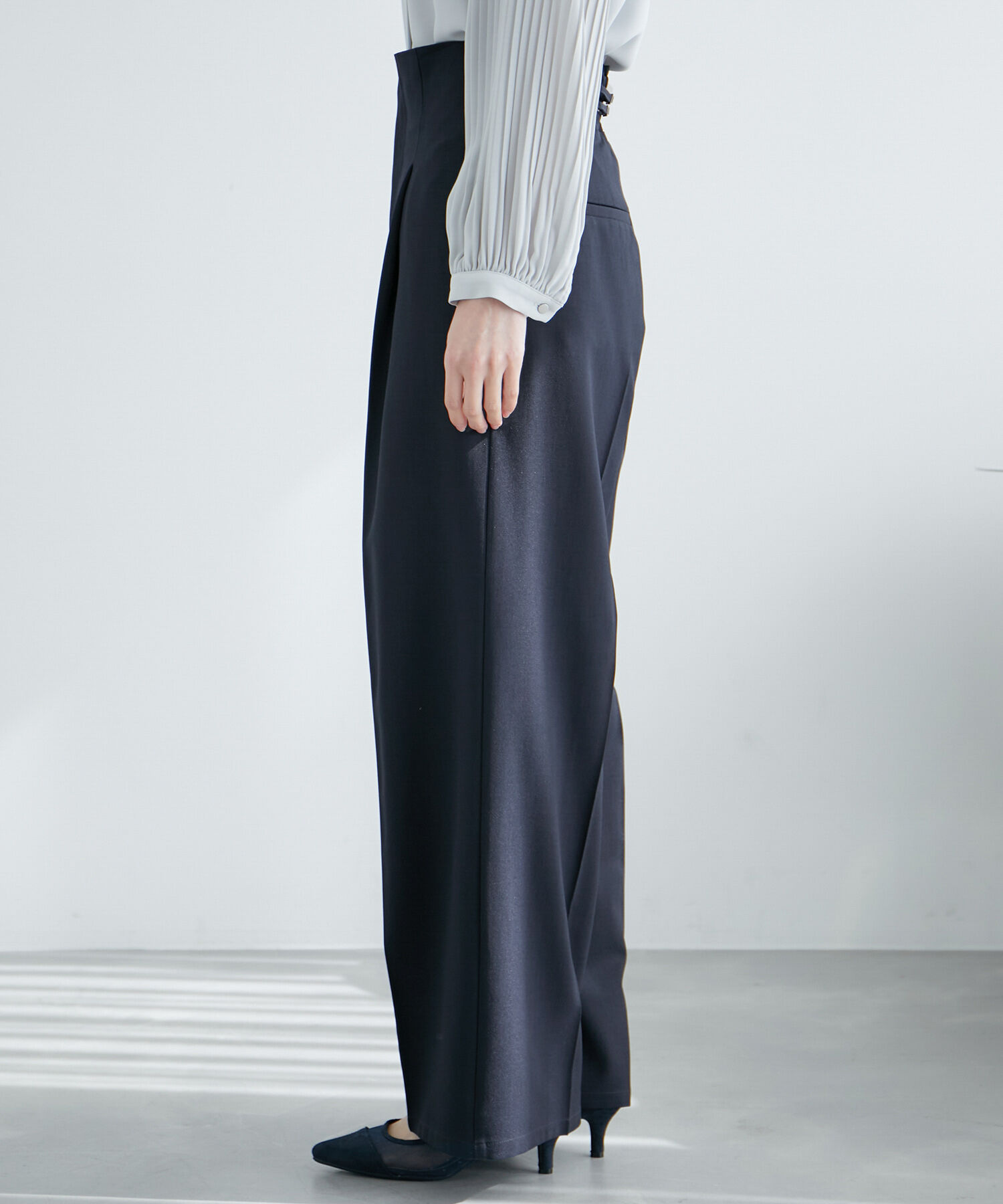 Rope&rsquo;Picnic「ハイウエストセンタープレスパンツ/UVカット・セットアップ対応・リンクコーデ」|その他|