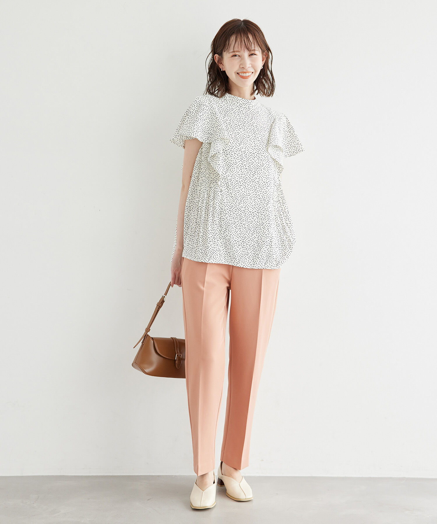 Rope&rsquo;Picnic「サイドプリーツフレアスリーブブラウス」|シャツ・ブラウス|