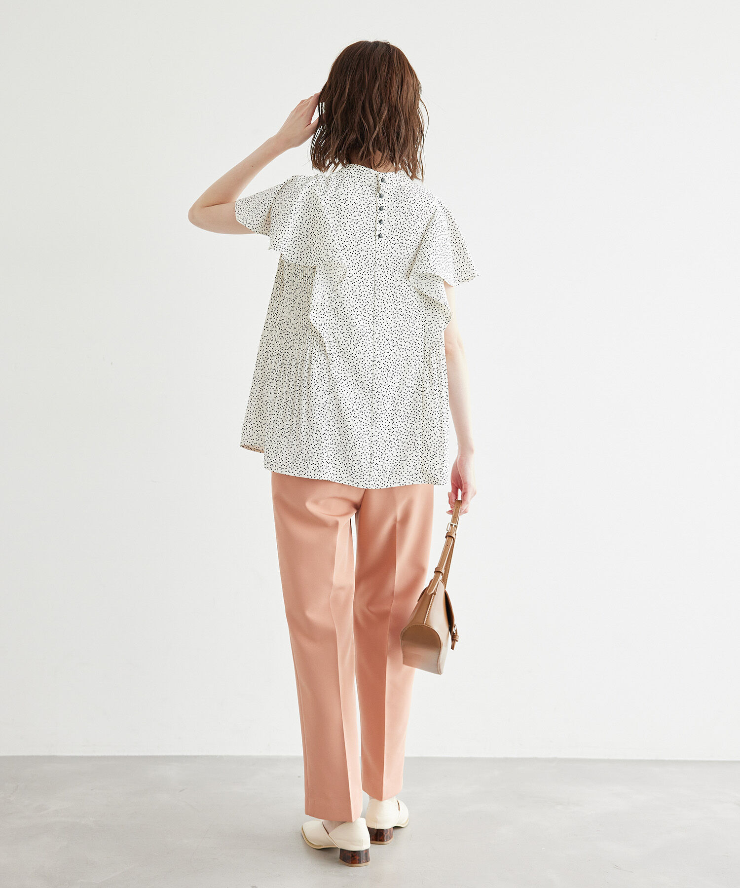 Rope&rsquo;Picnic「サイドプリーツフレアスリーブブラウス」|シャツ・ブラウス|