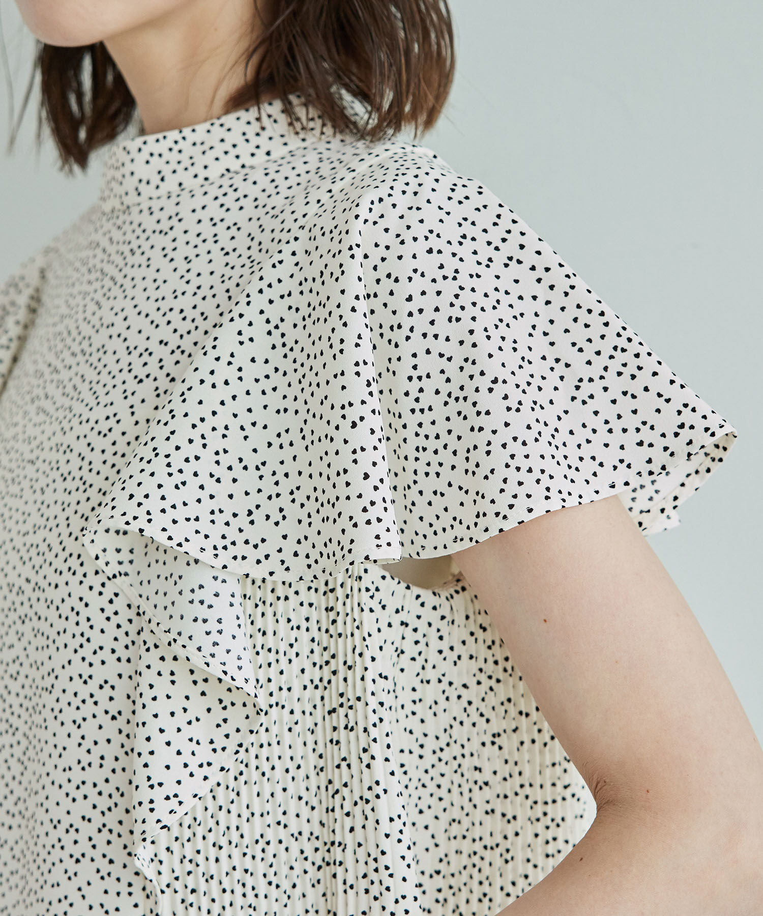 Rope&rsquo;Picnic「サイドプリーツフレアスリーブブラウス」|シャツ・ブラウス|