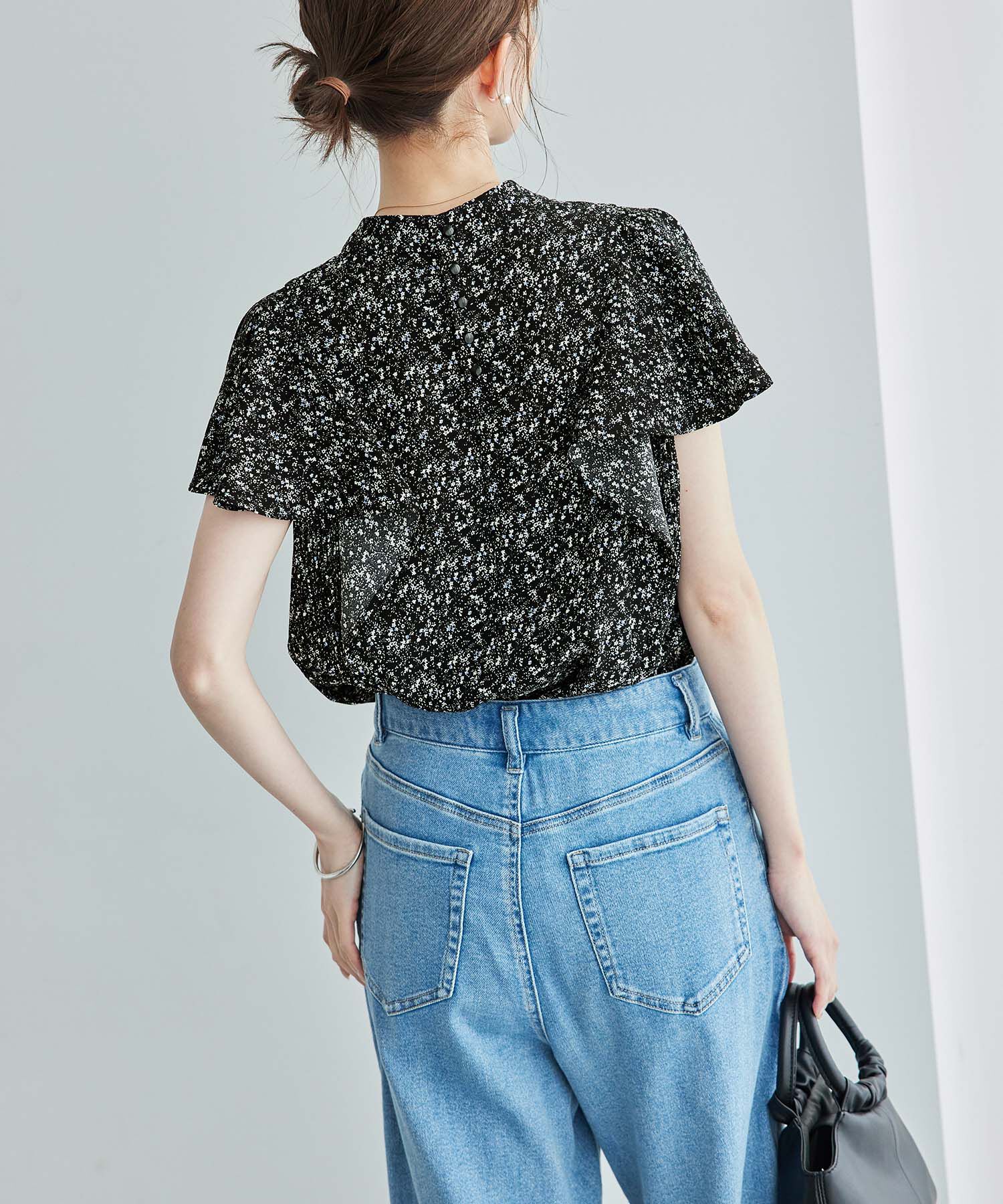 Rope&rsquo;Picnic「サイドプリーツフレアスリーブブラウス」|シャツ・ブラウス|