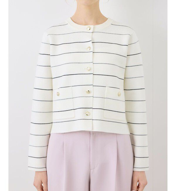 Rope&rsquo;Picnic「ミラノリブ金ボタンニットカーディガン」|カーディガン|