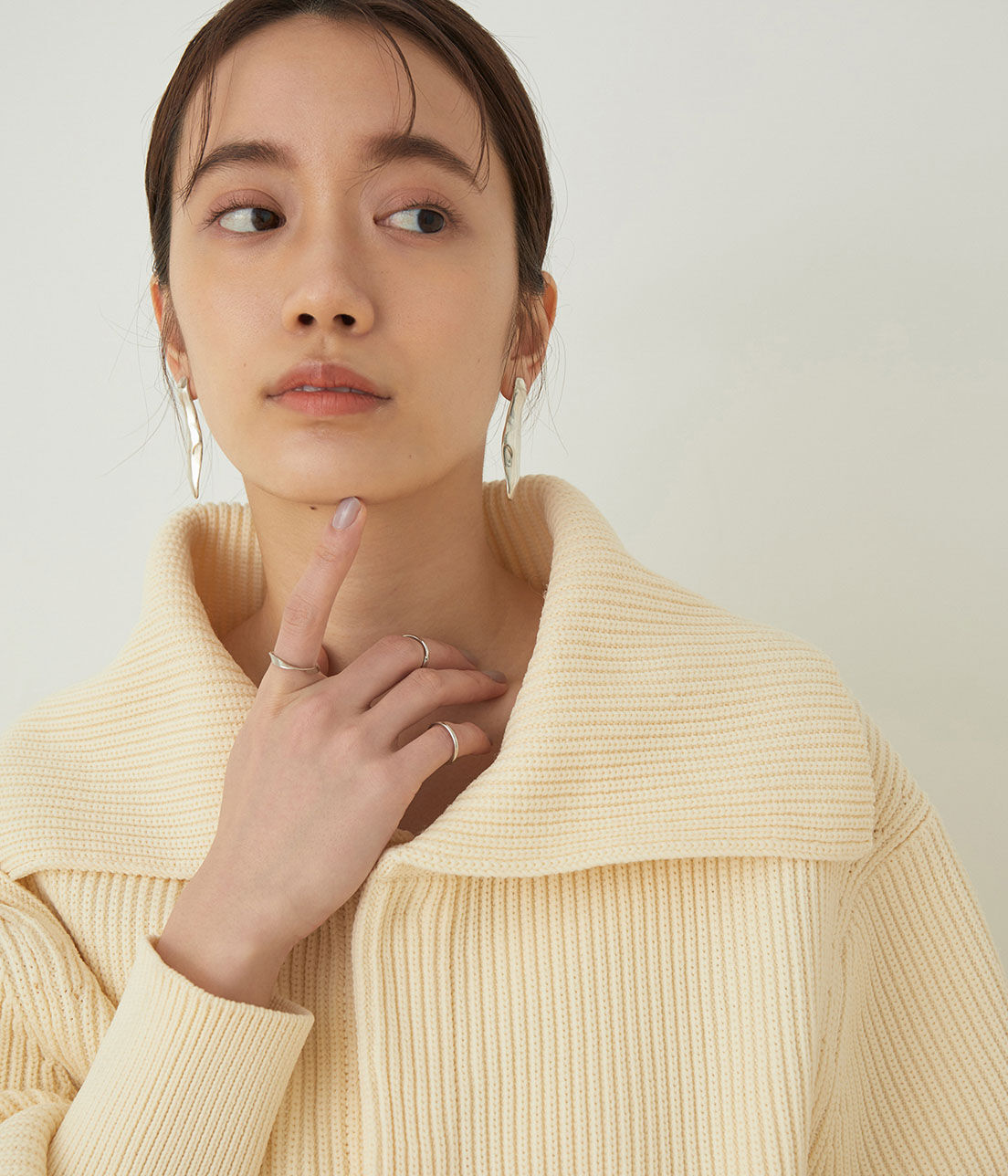 ADAM ET ROPE'「SILVERフォルムピアス」|ピアス|