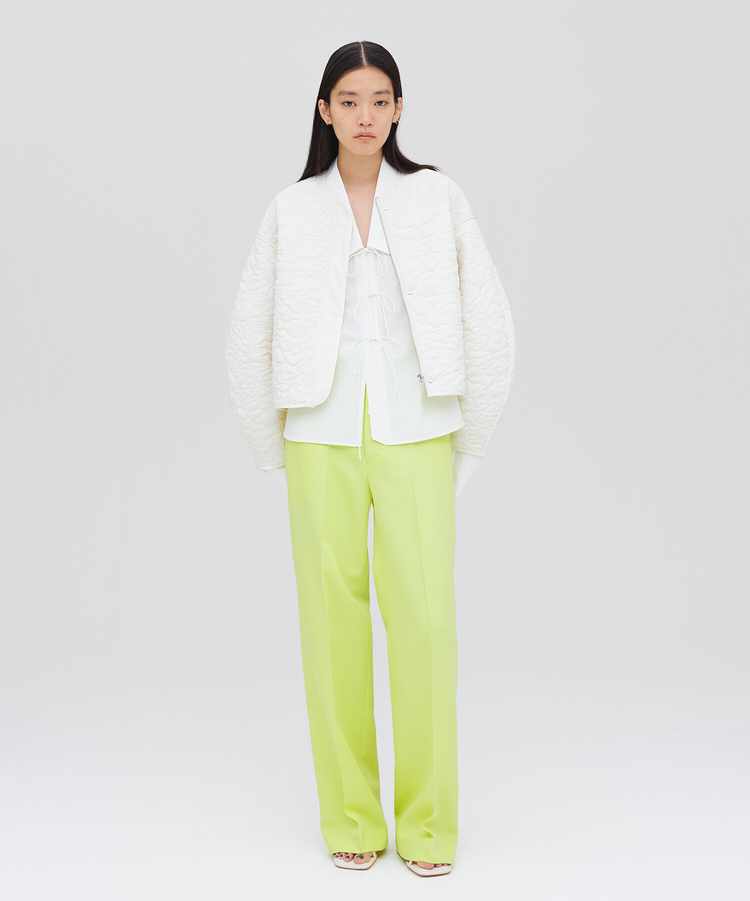 ADAM ET ROPE'「【サステナブル】ワイドスラックス」|スラックス|