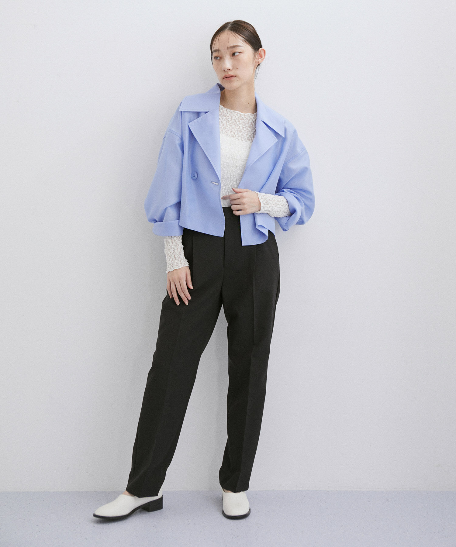 ADAM ET ROPE'「シアージャケットブラウス」|シャツ・ブラウス|