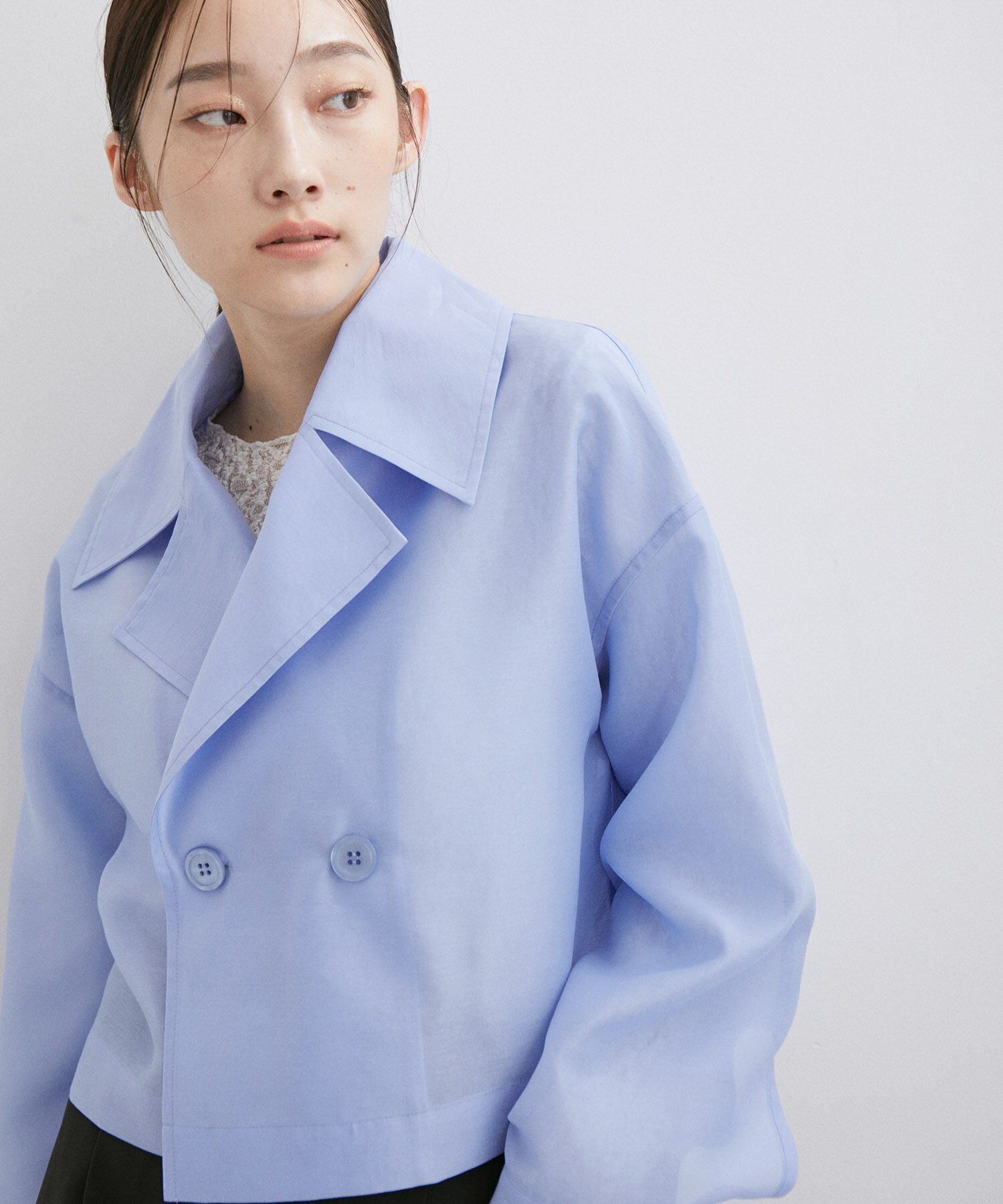 ADAM ET ROPE'「シアージャケットブラウス」|シャツ・ブラウス|