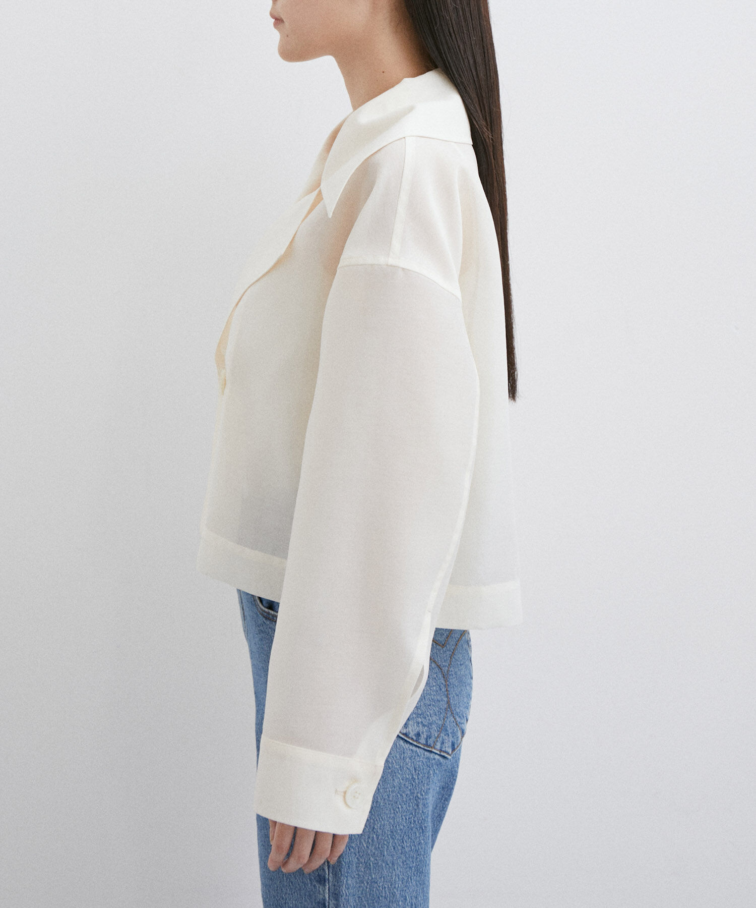 ADAM ET ROPE'「シアージャケットブラウス」|シャツ・ブラウス|