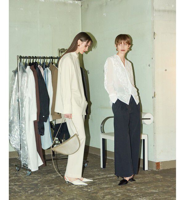 ADAM ET ROPE'「【EMOELLE】ステッチエンブロイダリーブラウス」|シャツ・ブラウス|