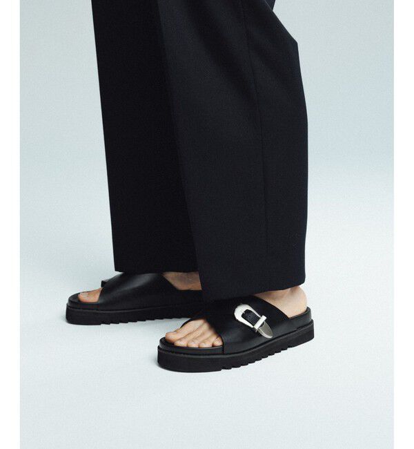 ADAM ET ROPE'「ウエスタンバックルサンダル」|サンダル|