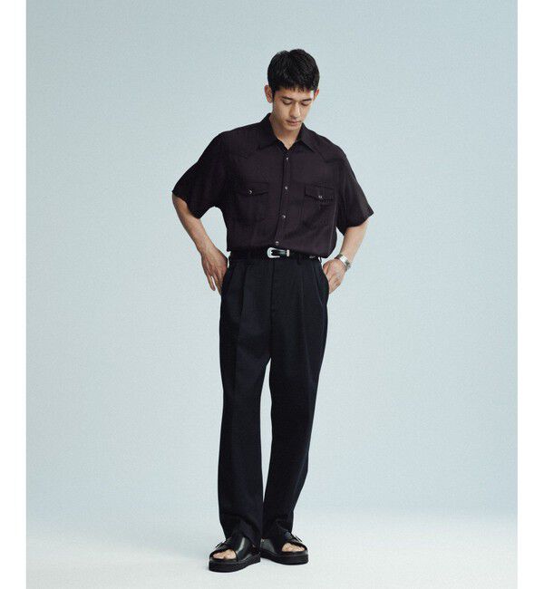 ADAM ET ROPE'「ウエスタンバックルサンダル」|サンダル|