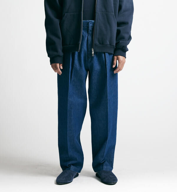  「FARAH | ツータック ワイドデニムパンツ MEN」|デニム|