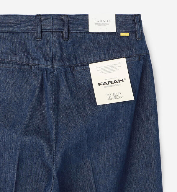  「FARAH | ツータック ワイドデニムパンツ MEN」|デニム|