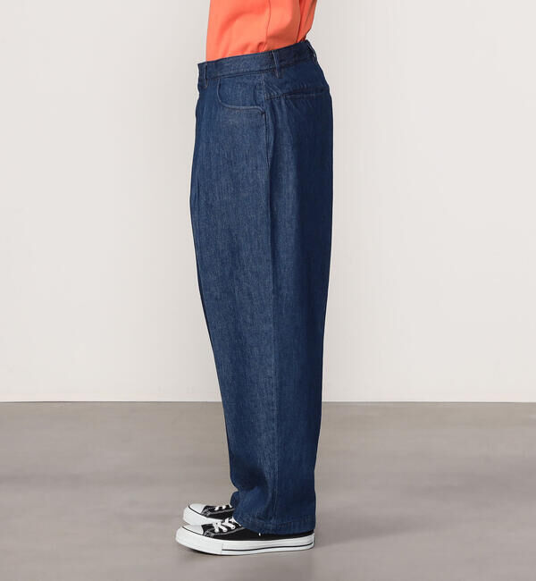 「FARAH | ツータック ワイドデニムパンツ MEN」|デニム|