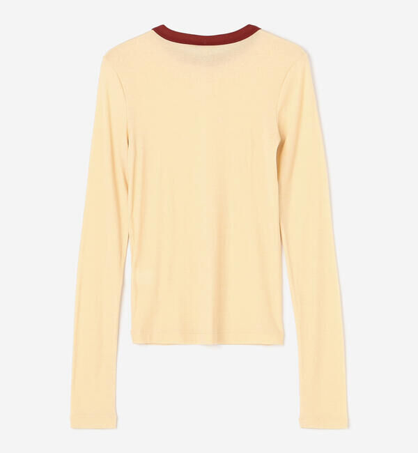  「babaco | ツイストコットン ロングスリーブTシャツ WOMEN」|Tシャツ・カットソー|