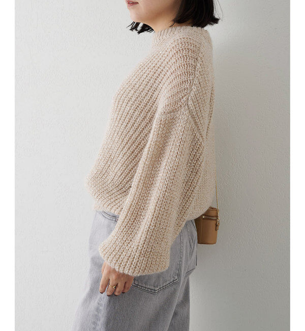 THE PAUSE「【THE PAUSE】スパンコールニットプルオーバー」|ニット・セーター|