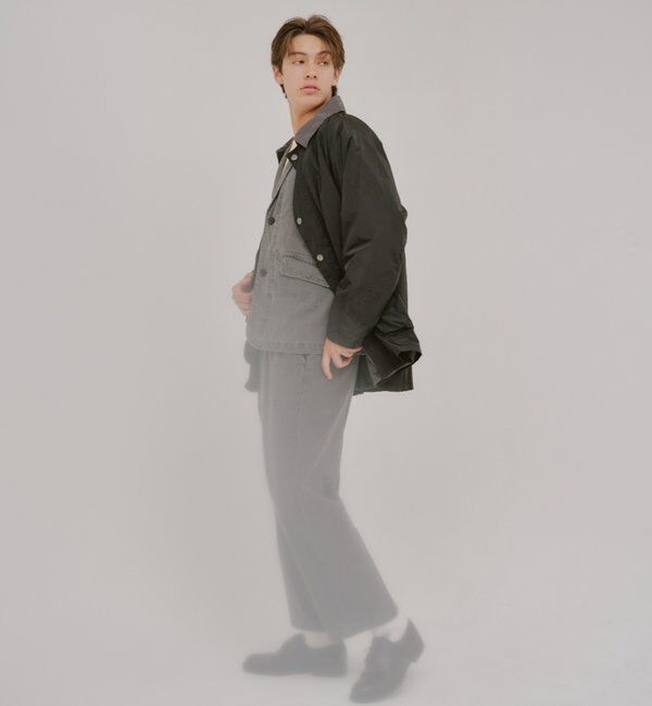  「【WHIMSIC/SETUP対応】コットンリネンデニムテーラードジャケット」|テーラードジャケット|