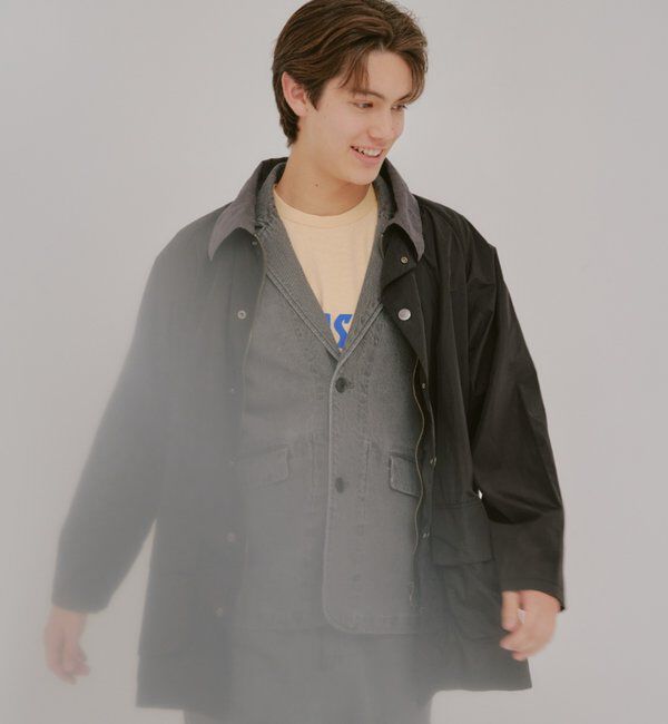  「【WHIMSIC/SETUP対応】コットンリネンデニムテーラードジャケット」|テーラードジャケット|