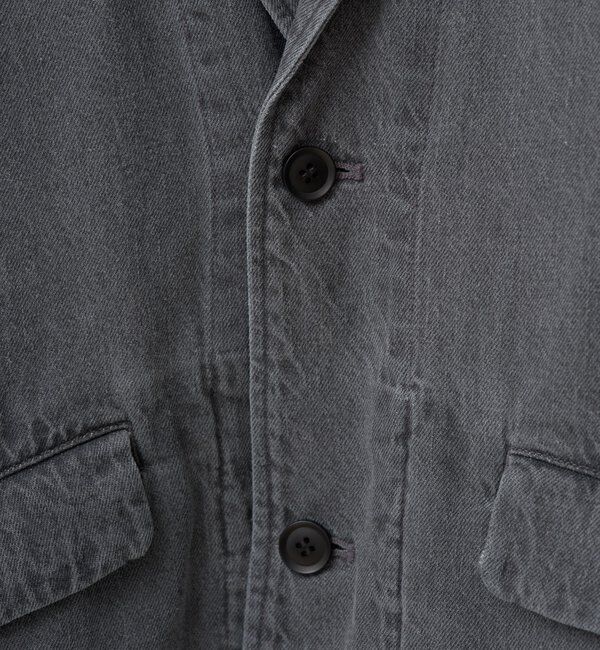  「【WHIMSIC/SETUP対応】コットンリネンデニムテーラードジャケット」|テーラードジャケット|