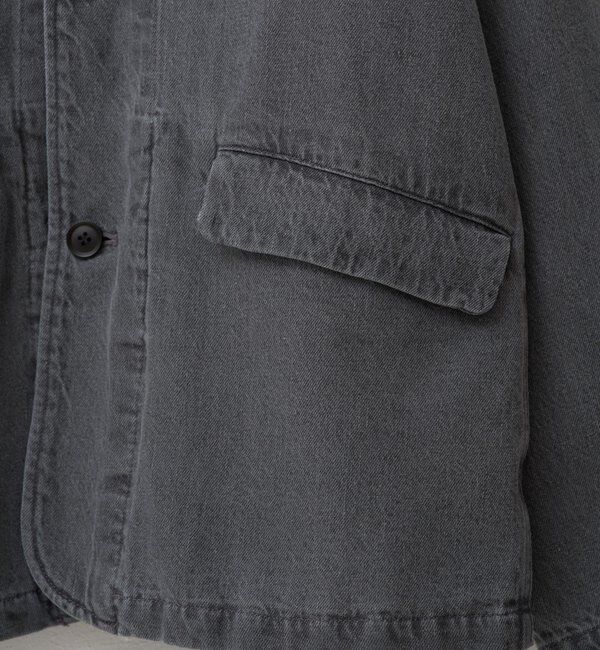  「【WHIMSIC/SETUP対応】コットンリネンデニムテーラードジャケット」|テーラードジャケット|