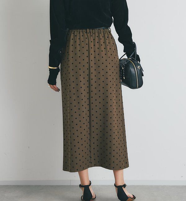  「《大人可愛い・着映え力抜群◎》フロッキードットタックスカート」|スカート|