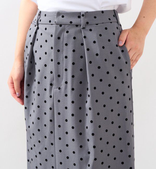  「《大人可愛い・着映え力抜群◎》フロッキードットタックスカート」|スカート|