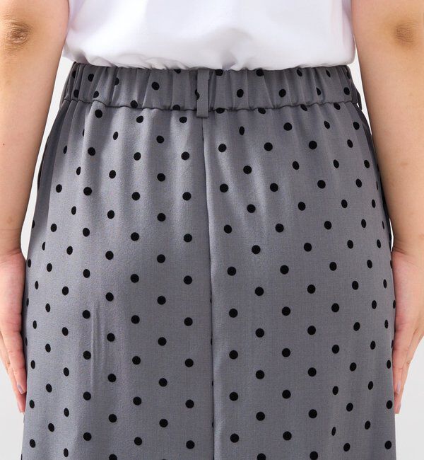  「《大人可愛い・着映え力抜群◎》フロッキードットタックスカート」|スカート|