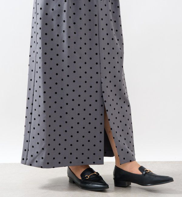  「《大人可愛い・着映え力抜群◎》フロッキードットタックスカート」|スカート|