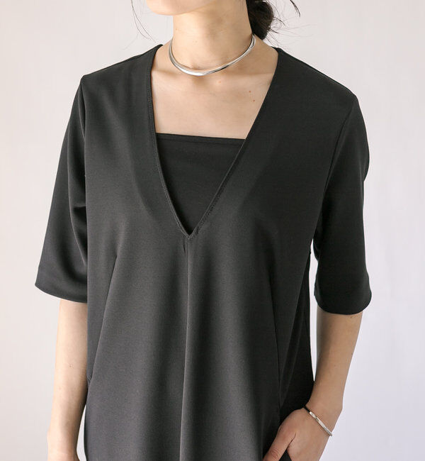  「【カップ付きで楽ちん】カップインブラトップ」|キャミソール|