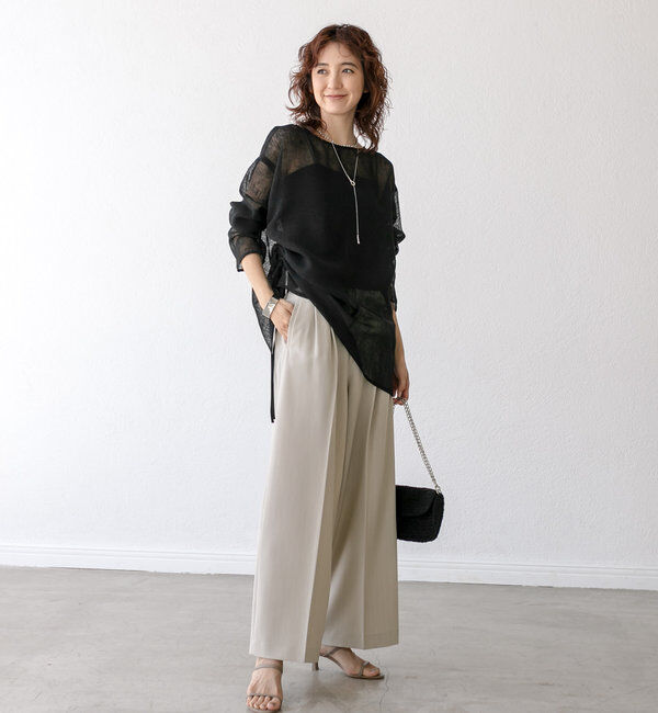  「【カップ付きで楽ちん】カップインブラトップ」|キャミソール|