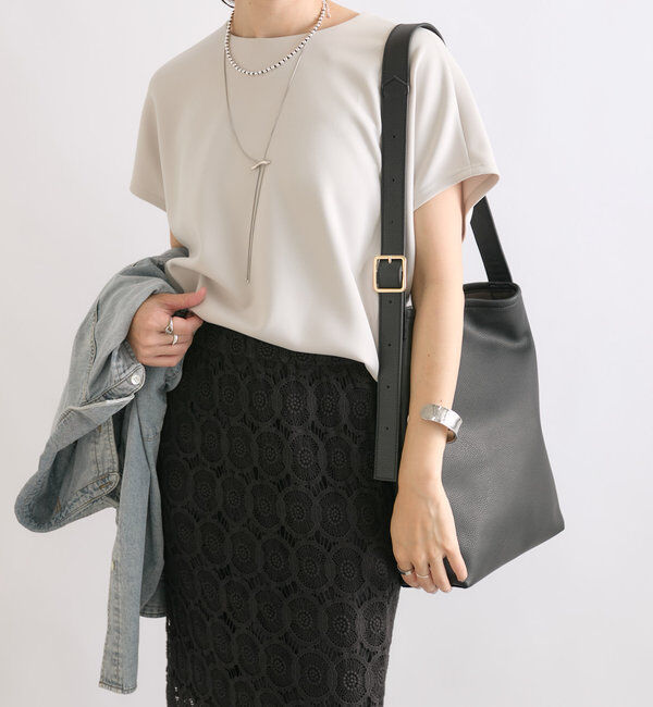  「【やわらかな着心地】ハーフスリーブダンボールプルオーバー」|Tシャツ・カットソー|