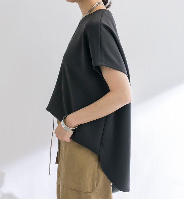  「【やわらかな着心地】ハーフスリーブダンボールプルオーバー」|Tシャツ・カットソー|