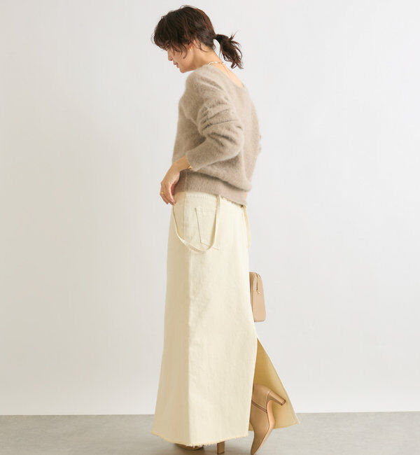  「【やわらかな肌触り】ファーヤーン2WAYニット」|ニット・セーター|