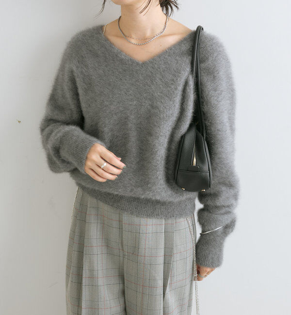  「【やわらかな肌触り】ファーヤーン2WAYニット」|ニット・セーター|