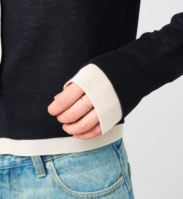  「【こなれ感抜群】フェイクレイヤードカーディガン」|カーディガン|