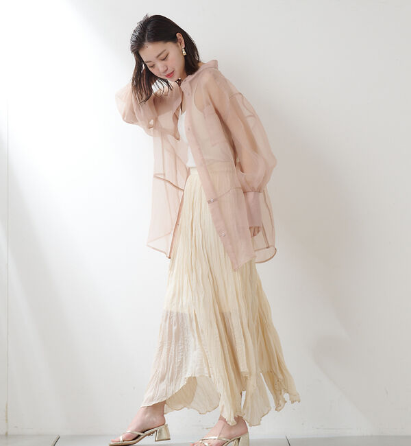  「楊柳クリンクルフレアスカート」|スカート|