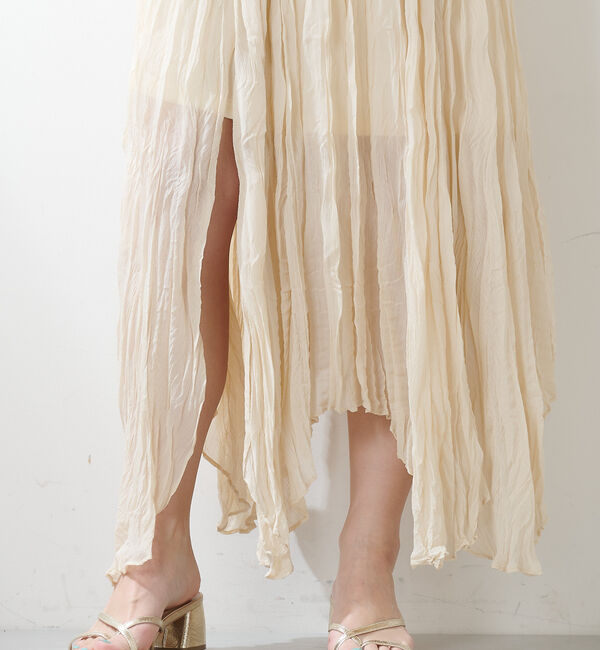  「楊柳クリンクルフレアスカート」|スカート|