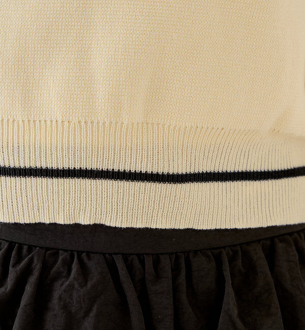  「ロゴ刺繍長袖ポロ」|ニット・セーター|
