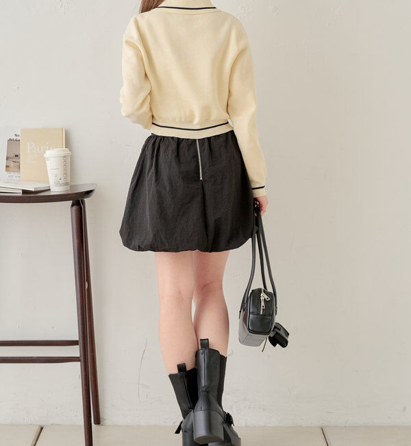  「ロゴ刺繍長袖ポロ」|ニット・セーター|