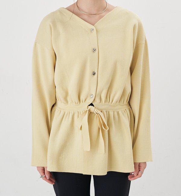  「【26SS予約】3WAYペプラムカーディガン」|カーディガン|