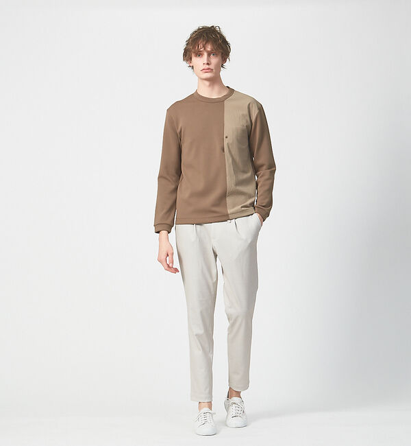 ABAHOUSE「バイカラー プルオーバー」|Tシャツ・カットソー|