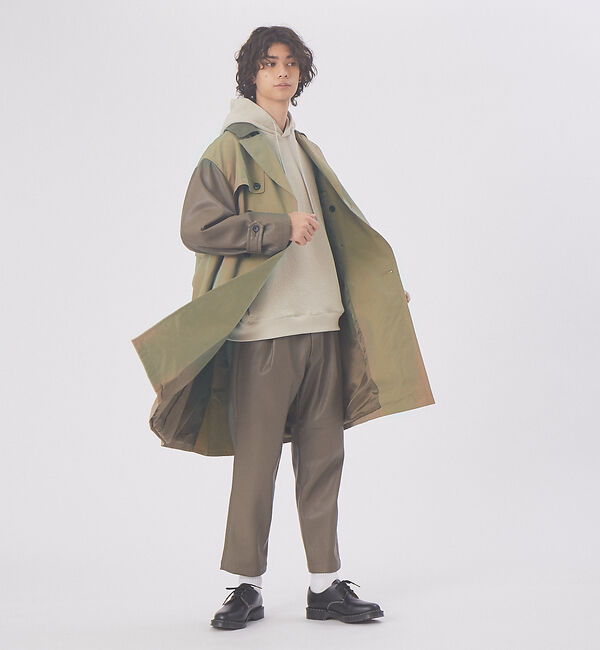 MYSELF ABAHOUSE「【MYSELF ABAHOUSE】ネオレザー ワンタック スリム テーパード パ」|その他|